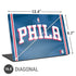 NBA Philadelphia 76ers Jersey Universal Laptop 16.6in (13.4 x 9.7in) Skin